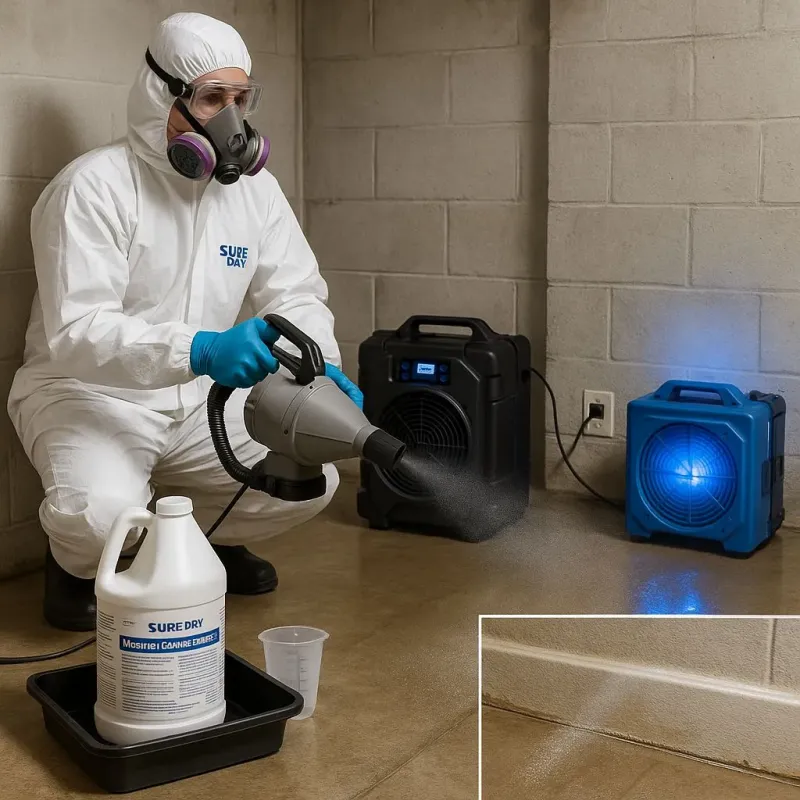 Sanitization and Odor Removal process in Holliston, MA